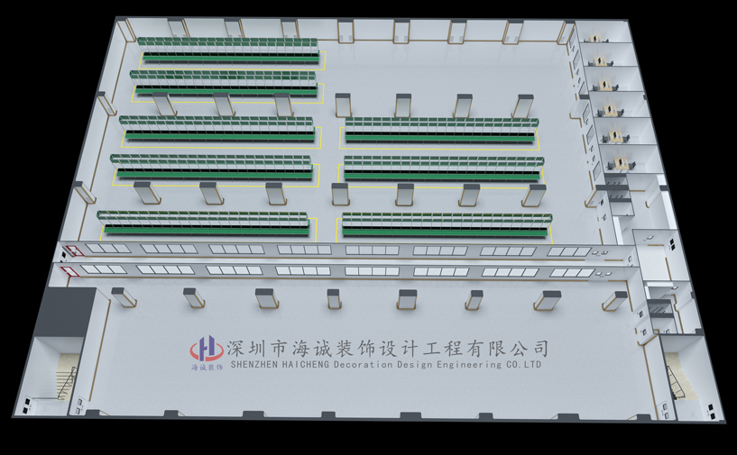 宁波东欣電(diàn)子8500平厂房装修